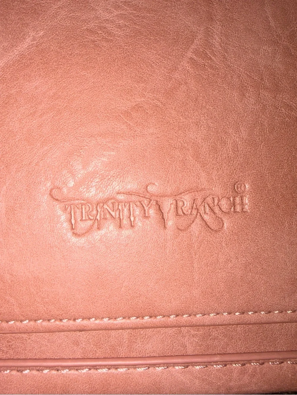 Dusty Rose Laser-Cut Floral Satchel with Detachable Strap